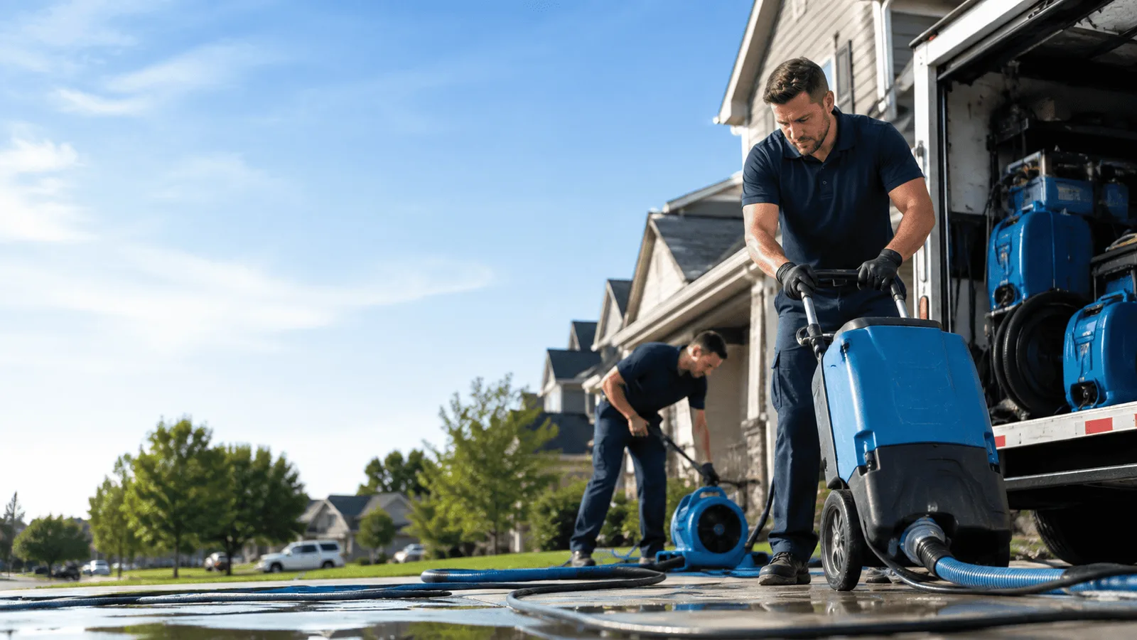Structural Drying being performed in Port Chester, NY